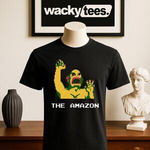Pro Wrestling 8 Bit NES Game Fighter The Amazon Character Wrestler Graphic Tee S